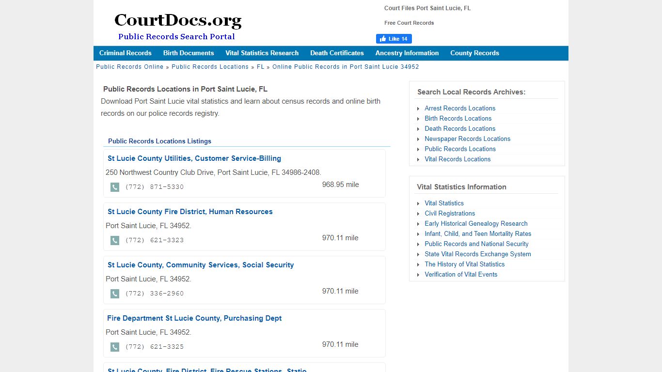 Court Files Port Saint Lucie, FL - Free Court Records